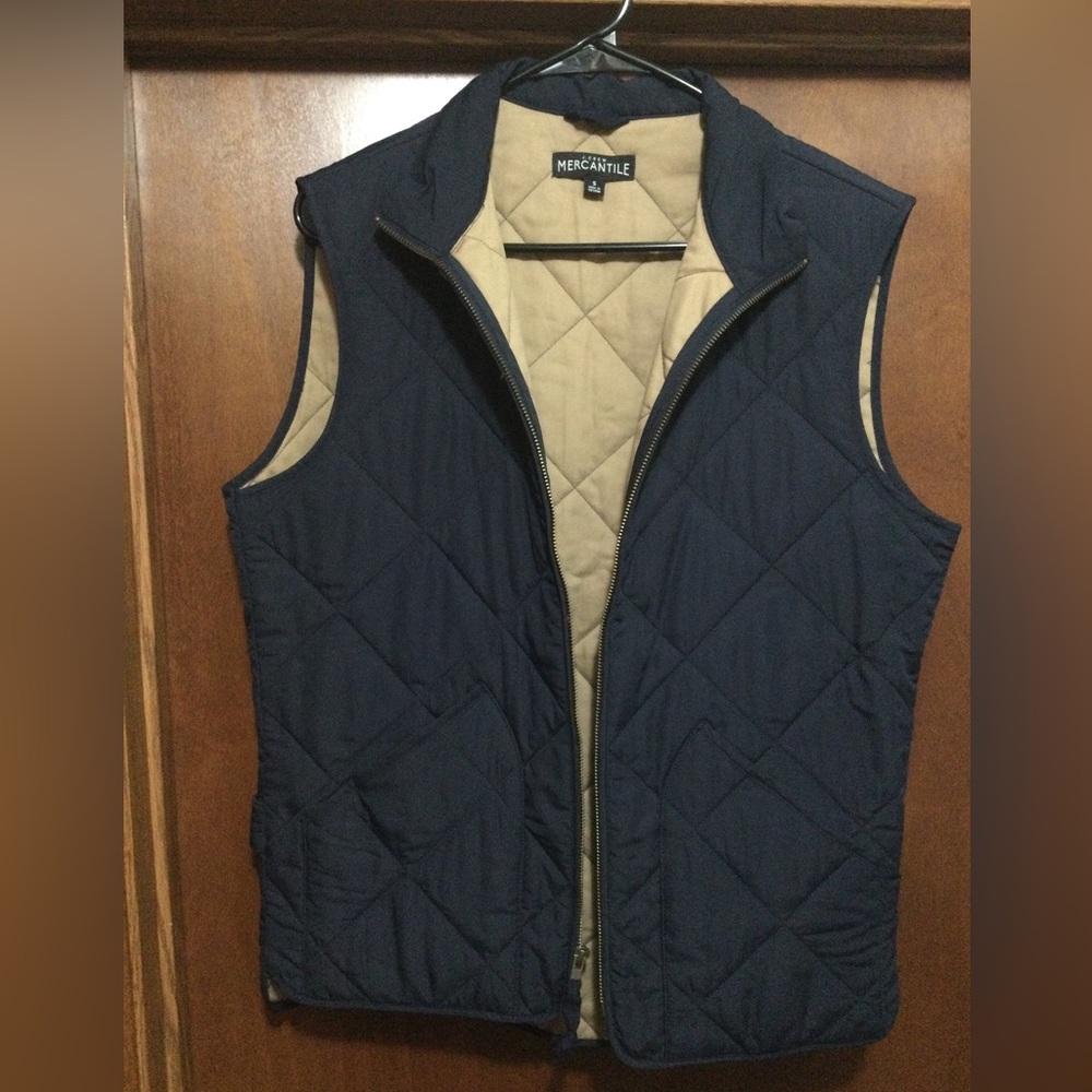 Jcrew mercantile blue vest size S